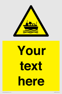 Custom warning ferries crossing vessels